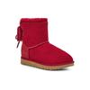 UGG Classic Dudble Bow Mini Snow Boots Red Women's 1103652-KSS