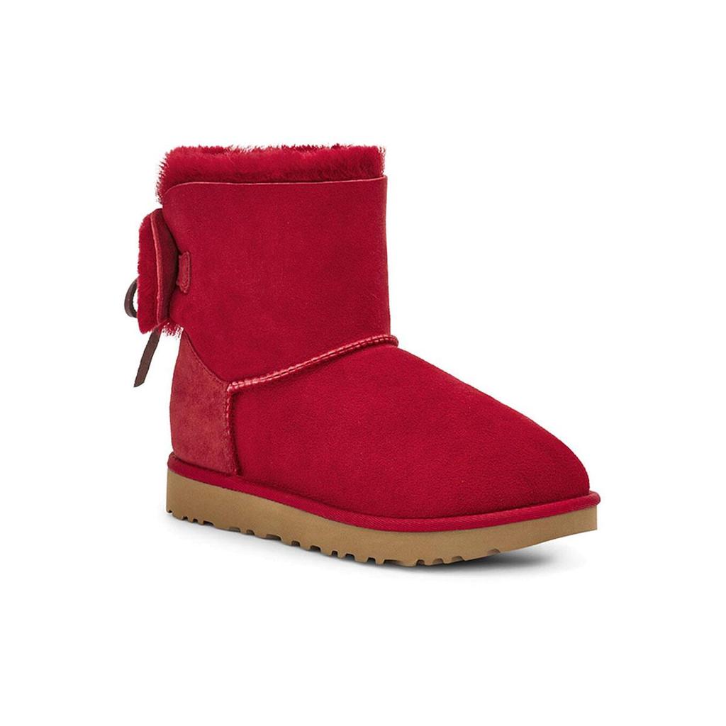 UGG Classic Dudble Bow Mini Snow Boots Red Women's 1103652-KSS