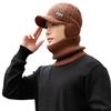 Men's Autumn and Winter Baseball Cap Warm Ear Protection Hat Knitted Wool Hat Travel Cold Hat Outdoor Baseball Cap Anti-cold Thick