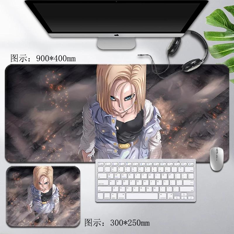 Leder Dragon Ball Mauspads Wasserdicht Son Goku Druckmuster Herren Computer Peripherie Zubehör Große Größe Gaming Tastatur Büro Schreibtischmatte