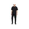 Nike Męski T-shirt z krótkim rękawem z okrągłym dekoltem i luźnym krojem z solidnym logo Czarny HJ3363-010