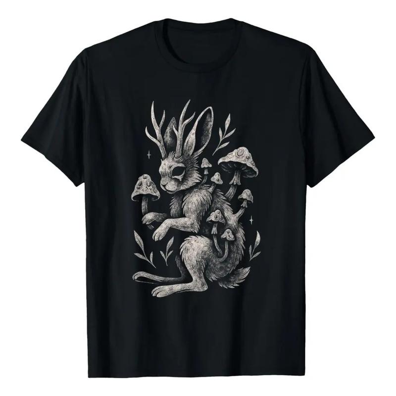 Jackalope, Hongo, Conejo, Conejo, Dark Fairycore, Forest Hor S разноцветный