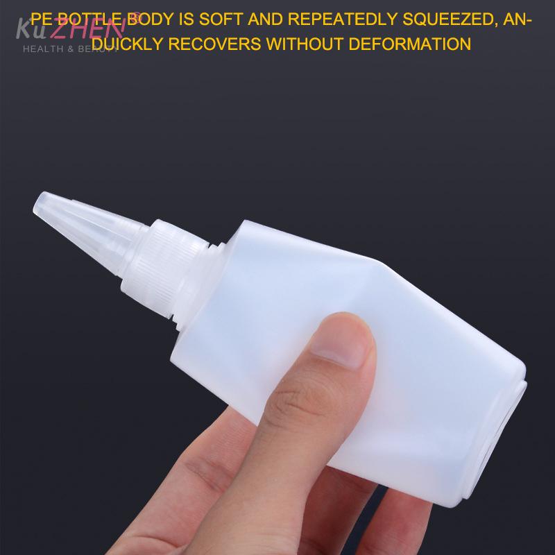 10-1000ML Empty Plastic Squeeze Dropper Bottle With Screw Cap Semi-transparent Eyes Liquid Ink Oil Paint Pigment Container