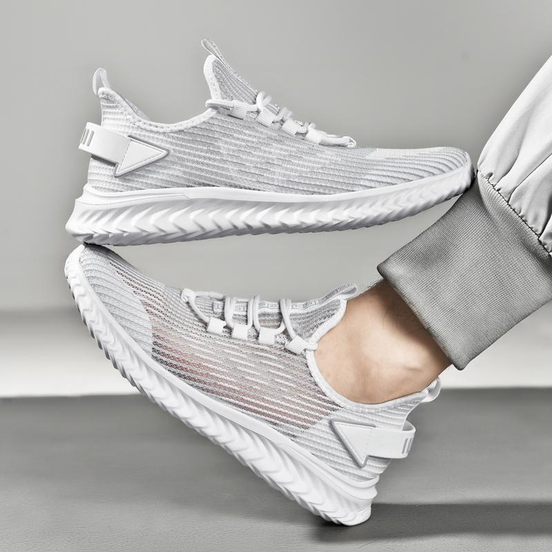 Chaussures pour hommes chaussures de noix de coco respirantes de grande taille à semelles souples, chaussures de sport volantes légères