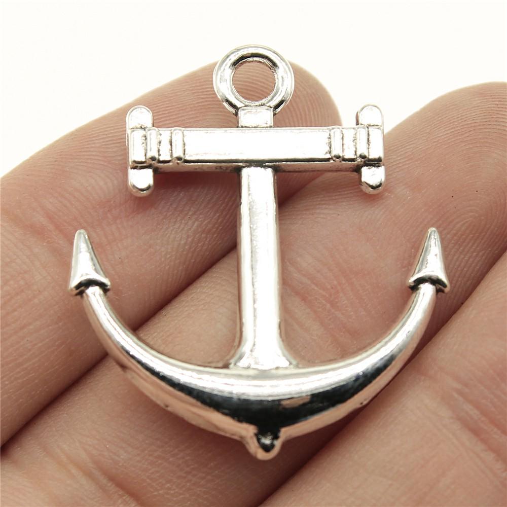 4 Pieces Mix Ship Anchor  Decor Charms For Jewelry Making Boat Anchor Diy Craft Supplies Men Jewelry Decorative Jewelry Gift