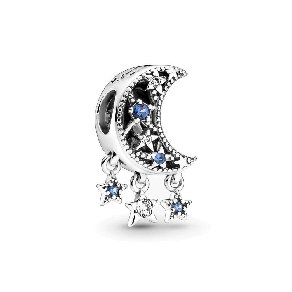 S925 Silver Universe Series Star Moon Zircon Pendant Star Galaxy Jewelry Accessories 2026