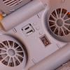 Cooling Safety Helmet with 4 Fans & Lights for Construction