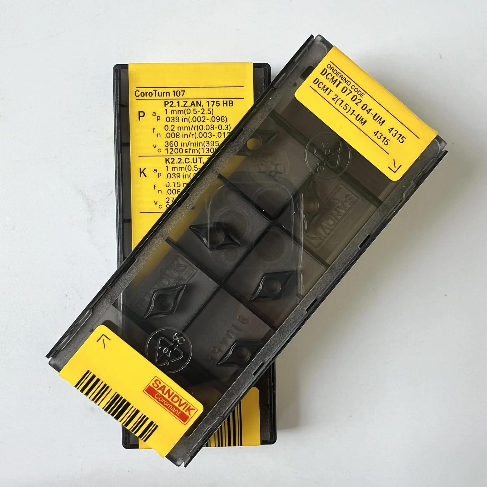 

Original Sandvik / DCMT070204-UM 4315 /CNC lathe carbide blade tool 10 Pcs