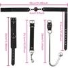Leder & Metall Bondage-Ausrüstung für Frauen mit Analhaken, Fesselset für Paarspiel, SM Vorspiel- & Spanking-Spielzeug