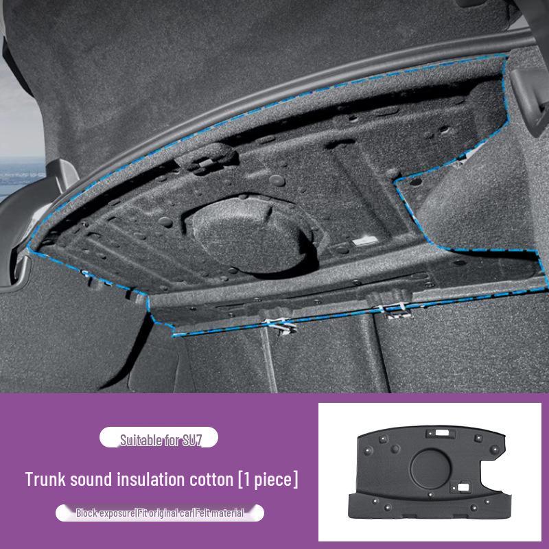 Sound Insulation Cotton for Xiaomi SU7 Trunk: Shock Absorption, Noise & Heat Reduction, Rear Trunk Top Modification Accessory