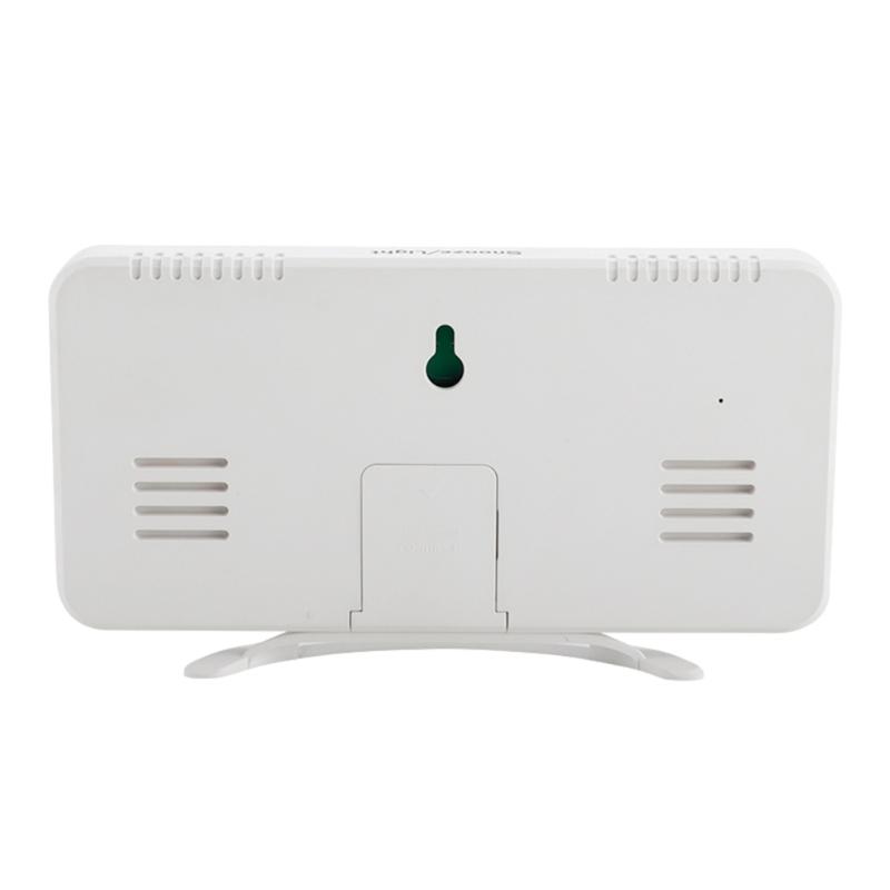 Digital Alarm Clock Large Display LED Mirror Electronic Clocks with Snooze Dual USB Ports 3 Adjustable Brightness Home