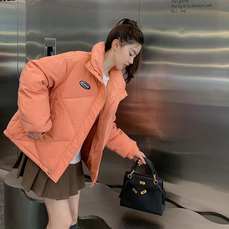 Neue Winter Damen Kurze Parkas Jacken Lässig Dick Warm Kapuzenmuster Mantel Weiblich Winter Oberbekleidung Lockere Jacke Parkas