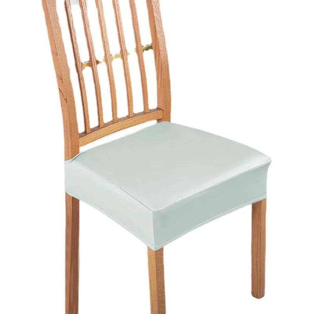 Square Shape Waterproof Seat Protectors PU Leather Elastic Chair Slipcover  Living Room серый