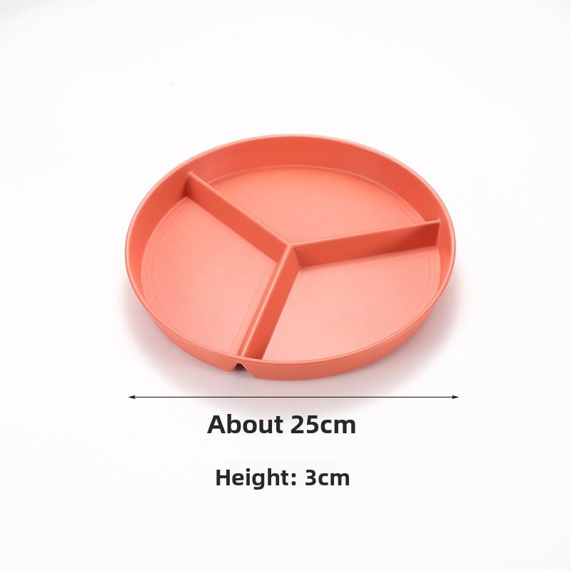 Home Use Children's Stylish Round Portion-Controlled Meal Plate