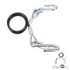 For RV Trailer Safety Cable 3500Lbs Load Capacity With 2 Hooks Galvanized Iron High Strength
