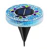 Solar Ground Light Outdoor Flat Solar Powered Disc Light IP68 Waterproof Pathway Light for Garden Yard Lawn Walkway Driveway Landscape Lighting