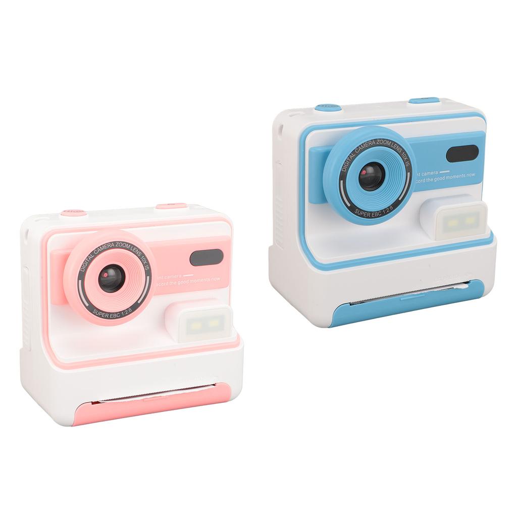 Print Camera 1080P HD 48MP Dual Lens 2.4 Inch IPS Screen Photo Video Camera 16X Digital Zoom Flash T