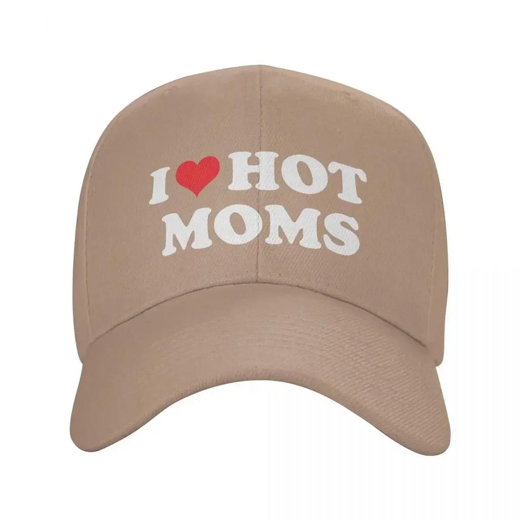 Klassisk Jag Älskar Heta Mammor Baseballkeps Herr Dam Personlig Justerbar Vuxen Pappa Hatt Sommar Snapback Kepsar Truckerkepsar
