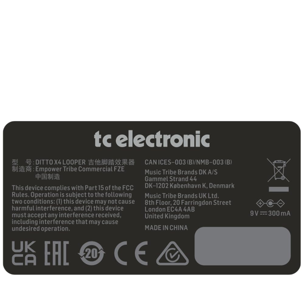 Tc Electronic Dual Track Looper DITTO X4 LOOPER Gray