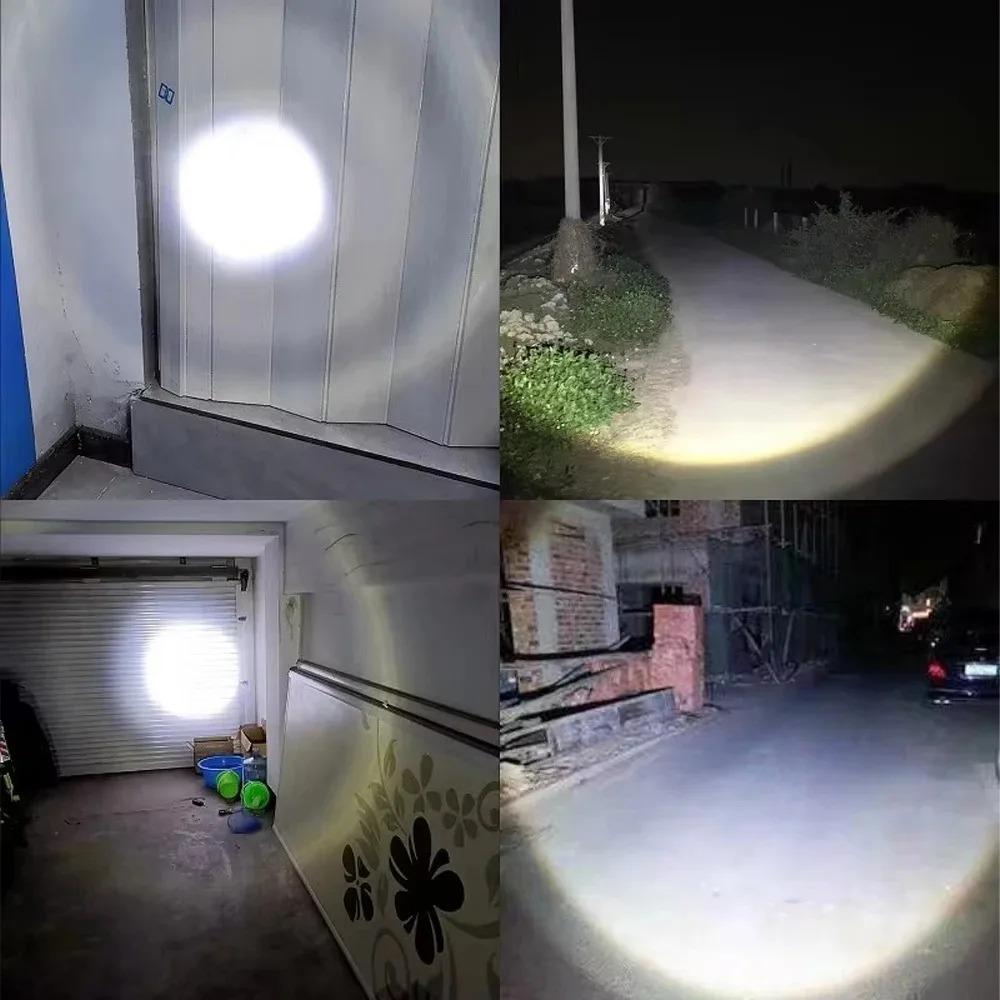 Super Bright Rechargeable LED Flashlight Digital Display Portable Waterproof Tactical Torch for Camping Hiking Emergency Lantern
