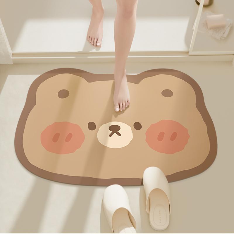 Kreskówkowy diatomitowy chłonny podkładka łazienka drzwi łazienkowe mata pod stopy antypoślizgowa mata podłogowa toaleta toaleta mały dywanik