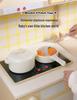 Children's Wooden Kitchen Toy Set with Lights, Sounds, and Water Outlet for Role-Play Cooking