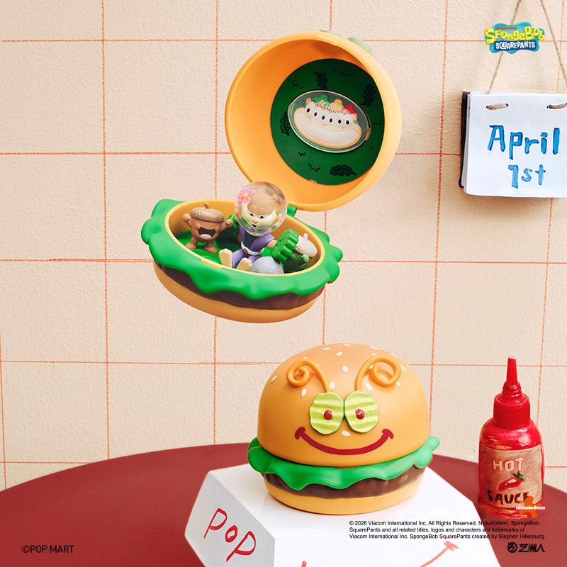 POP MART SpongeBob: Krabby Patty Bestsellers Series Figures Blind Box