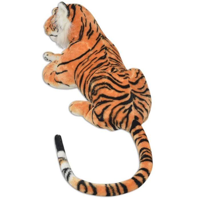 Plush Tiger - vidaXL - XXL - Brown with Stripes - 146 X 40 Cm - For Children from 3 Years