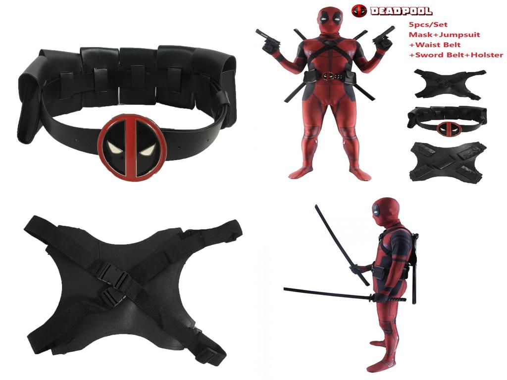 Stunning Deadpool Lycra Full Body Spandex Costume With Breathable Fabric