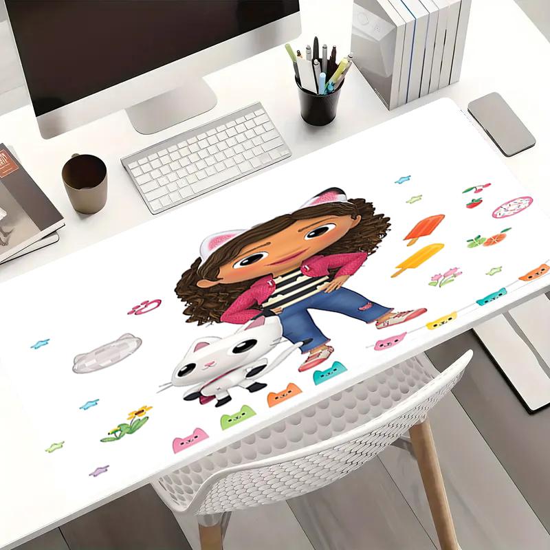 Gabby's Dollhouse Theme Mouse Pad, Non Slip Rubber Base, Multifunctional Office & Home Decor, Perfect for Workspace Personalization.