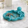 3D Printed Octopus Organizer Storage Tray, Printing Molding, with Tentacle Matte Black Tray Groove Integrated for Keys Jewelry Stationery Decorative