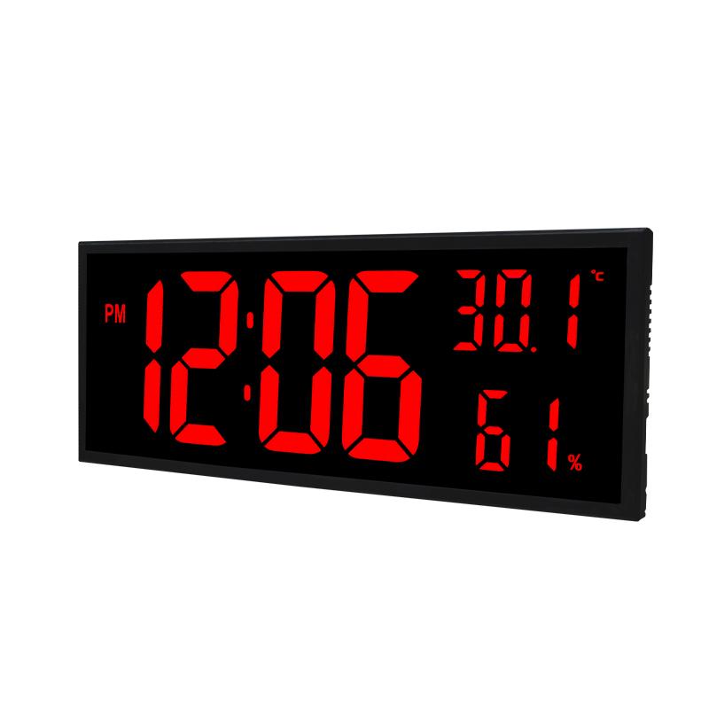 CHEETIE CP200 Automatic Brightness Clock Display Time Date Year Alarm Wall Clock With Temperature Humidity Display