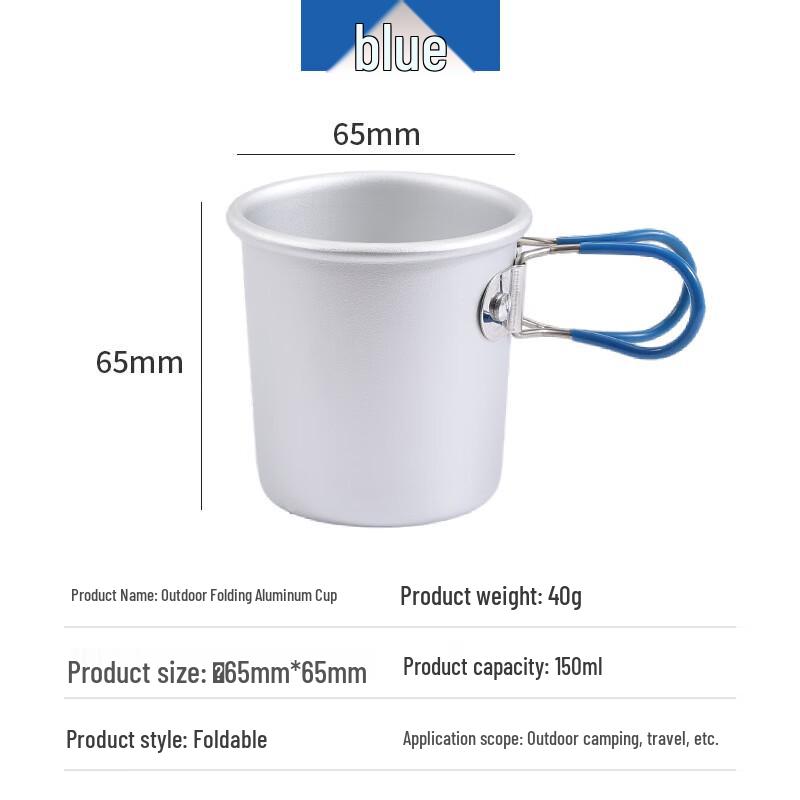 

Junkaiwei Outdoor Folding Aluminum Cup