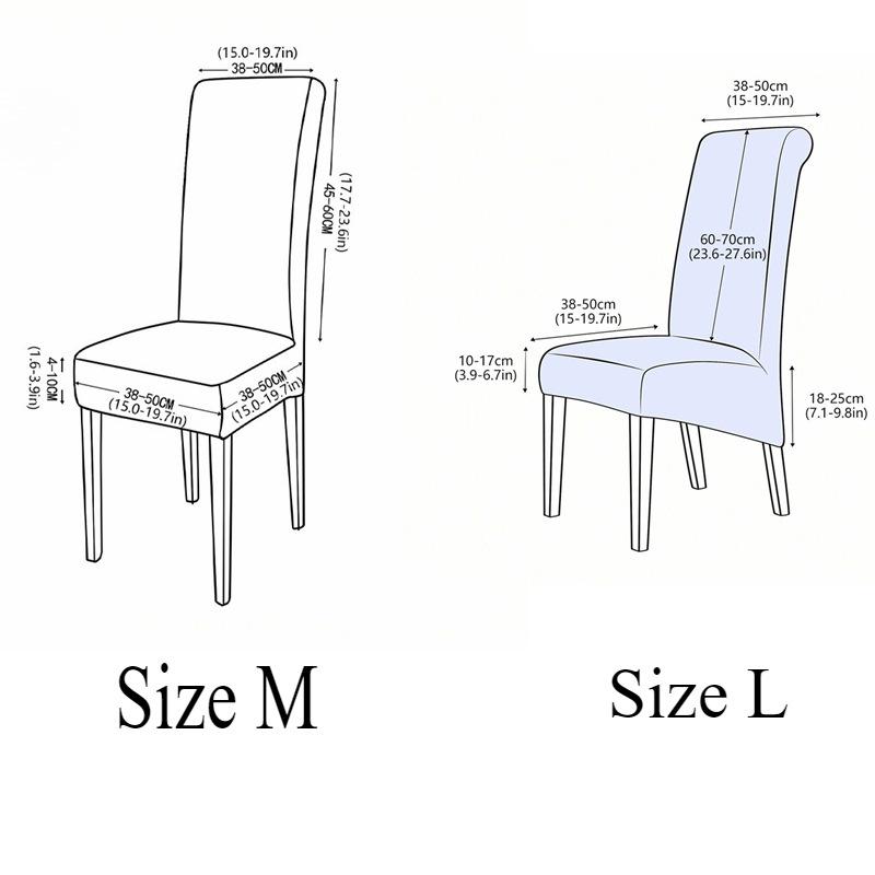 Temu Elastic Home Hotel Dining Chair Chair Cover Thickened Chair Cover Desk Office Anti-Slip