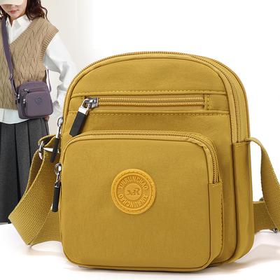 Borsa a Spalla in Nylon da Donna Portacellulare Portamonete