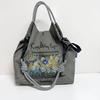 2024 Japanese Embroidery Eco-Friendly Nylon Handbag: Versatile Shopping, Commute, Crossbody & Shoulder Bag for Women.