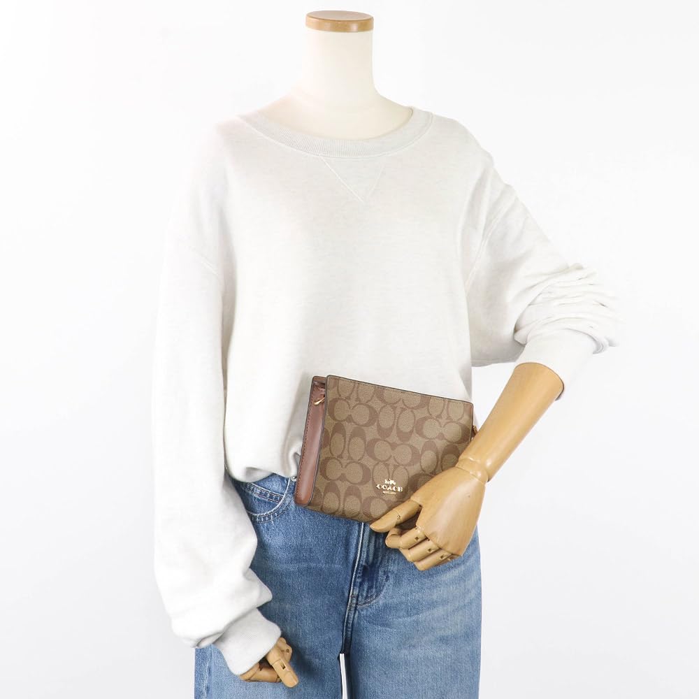 Tasche Umhängetasche CR239 IME74 Signature 2way Chain Outlet Khaki Saddle 2 [Coach] Damen [Artikel]