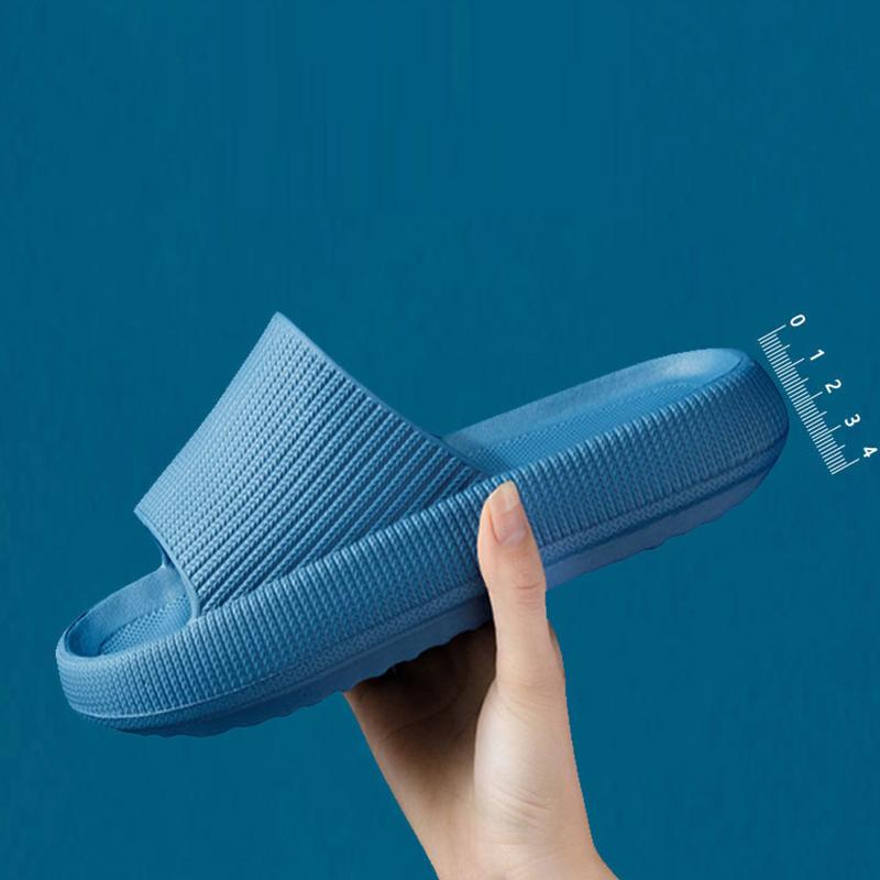 Fashion Smile Pop Summer Simple Style Thick Sole Slippers Indoor Casual Slippers Men Non-slip Bathroom Shoes Men Breathable Sandals