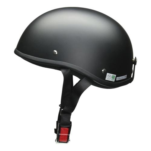 LEAD Motorcycle Helmet Half DALE Matte Black Free Size (Less than 57-60cm) For 125cc or less