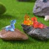 10 Teile/satz Mini Eidechsen Glow At Dark Lizard Vivarium DIY Zubehör Mimiature Figuren Fee Garten Dekoration Kawaii Tiere