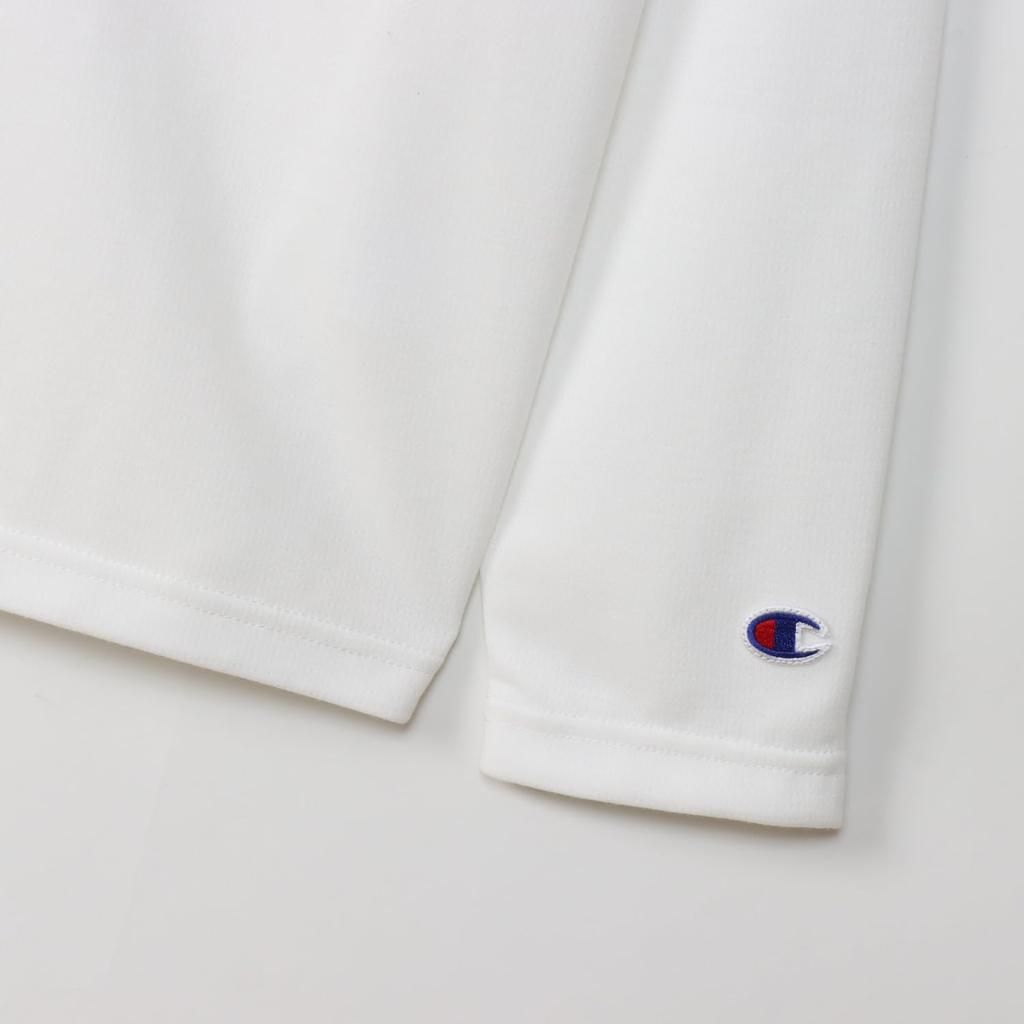 Champion Long Sleeve Crew Quick UV Water Script Long Sleeve M T-Shirt, Neck, Drying, Protection, Repellent, Logo, T-Shirt, Men's Sports, C3-AS404,