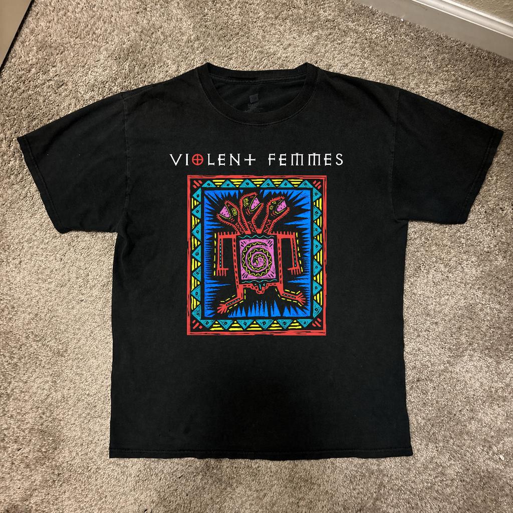 Rare 90's Violent Femmes Charcoal Band T-Shirt Unisex S-5XL