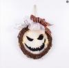Halloween Wreath with Face Design for Front Door Decoration