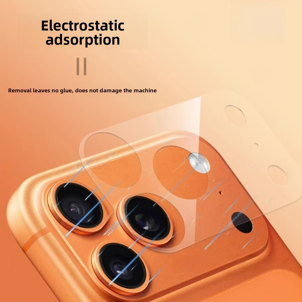 2pcs Lens Protector Tempered Glass For iPhone 17 Pro Max/17 Pro/17 Air Flexible Transparent Full Transparency Scratch-Resistant