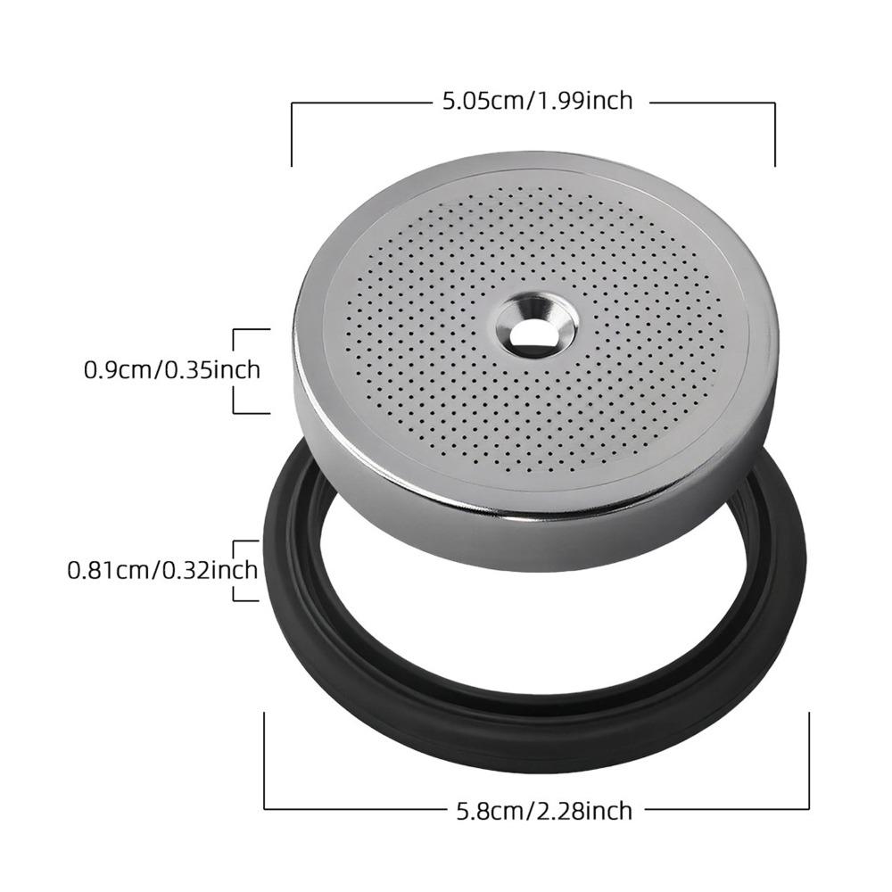 Silver Shower Screen Gasket Kit for Delonghi EC685 EC680 EC9335M EC2351 Espresso Machine
