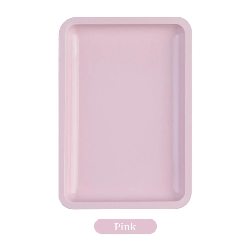 1PC Square Cosmetic Storage Tray Nail Art Manicure Plate Tweezers Clippers Pens Container False Nails Dish Tools Beautilux Tray