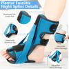 Plantar Fasciitis Night Splint, Adjustable Relief Splint for Women & Men, Brace Relief, Achilles Tendonitis and Foot Drop (Black, Large)