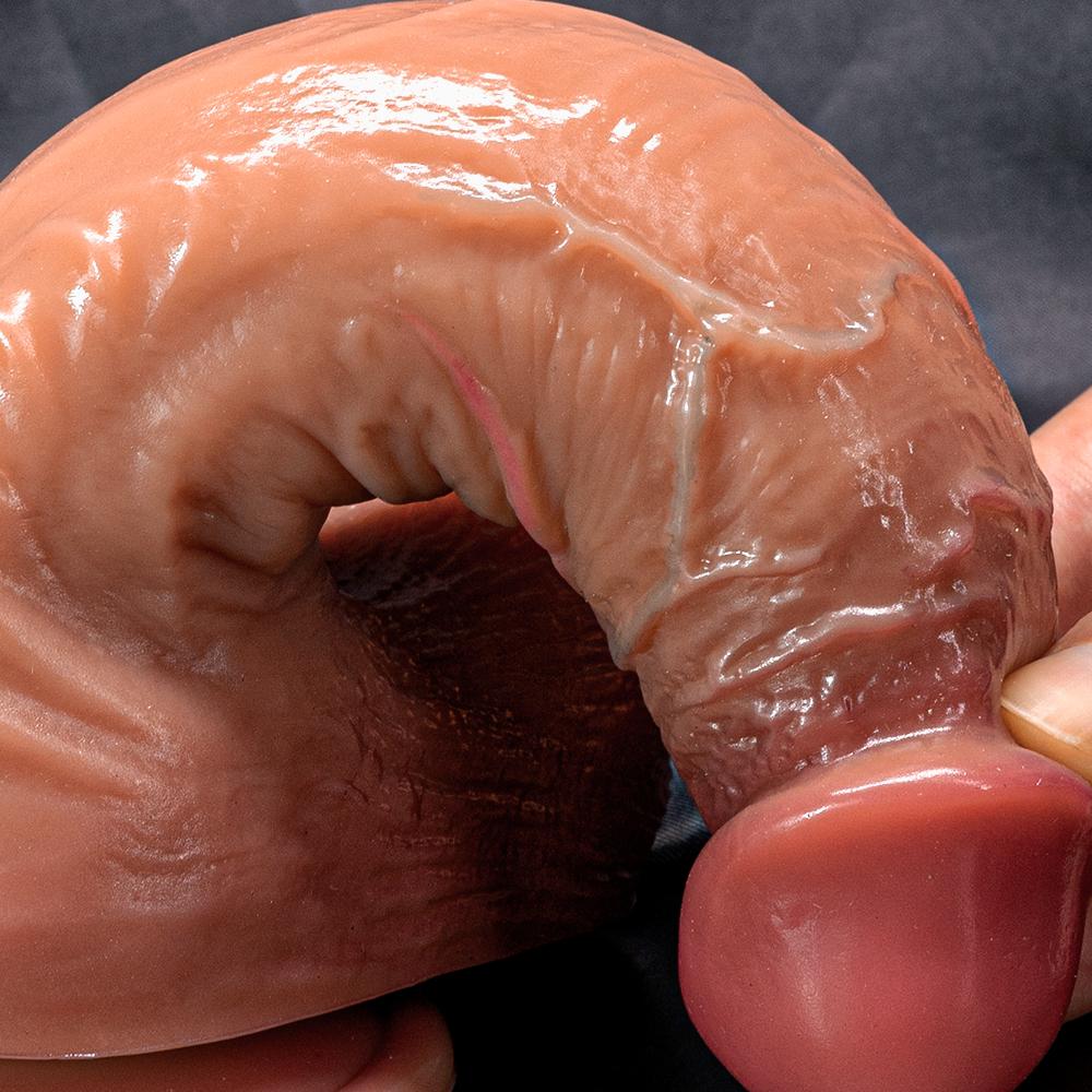 Liquid Silicone Dildo Cocked Head Artificial Penis Makeup Female Masturbator Thick Long Vacation Penis Adult Sexual Supplies