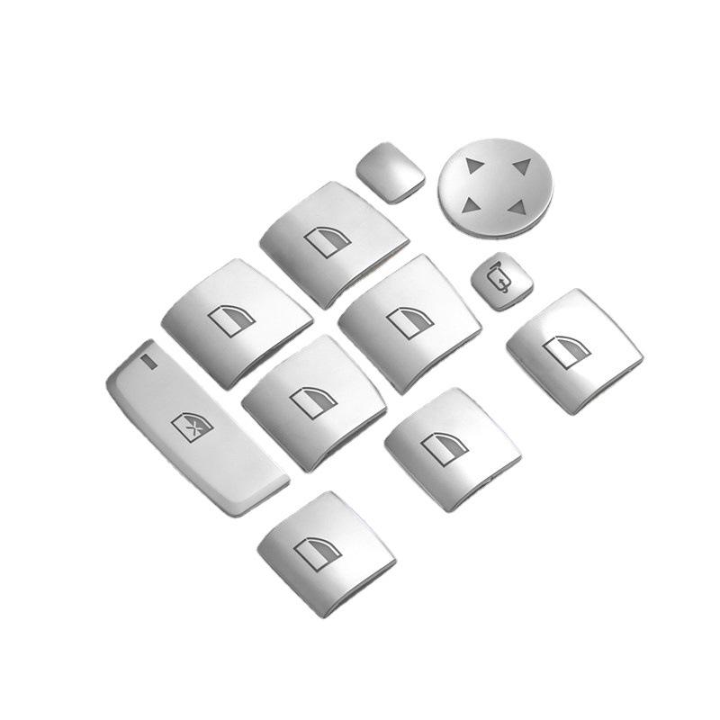 Decoratieve Stickers voor Binnenknoppen van BMW 1/3/5 Serie & X3/X5/X6 voor Raamhefschakelaars