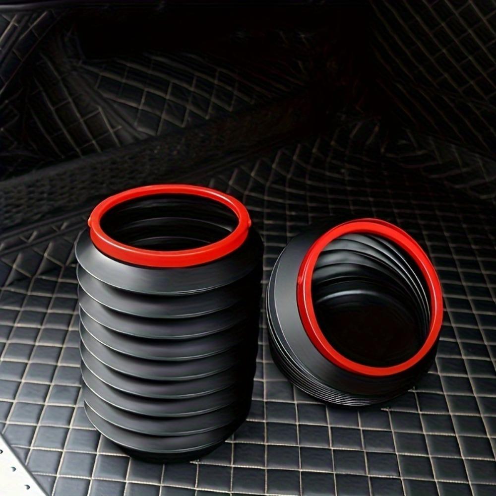 1PC Car Carrying Folding 4L Car Wash Trash Can, Portable Fishing Bucket, Umbrella Travel Retractable Storage Bucket, Outdoor Portable Trash Can